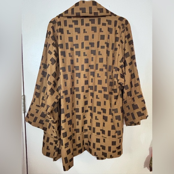 Marla Wynne Women's Open Front Viscose Blend Geometric Jacket M NWT - Picture 2 of 10